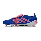 Adidas Predator 26 Elite Tongue Blue, Pink and White Firm Ground FG Football Boot