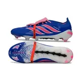 Adidas Predator 26 Elite Tongue Blue, Pink and White Firm Ground FG Football Boot