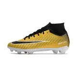 Nike Zoom Mercurial Superfly 9 Elite Yellow and Black Firm Ground FG Kids Football Boot