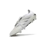 Adidas Predator 26 Elite Tongue White and Silver Firm Ground FG Football Boot