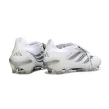Adidas Predator 26 Elite Tongue White and Silver Firm Ground FG Football Boot