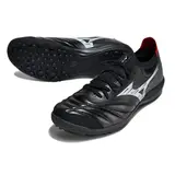 Mizuno Neo Sala Turf TF Black and White Football Boot - Red Heel