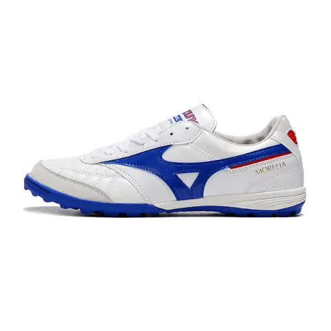 Mizuno Morelia Sala White and Blue Turf TF Football Boot