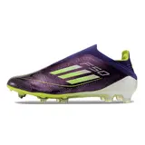 Adidas F50 Elite Laceless Gray and Black Firm Ground FG Kids Football Boot
