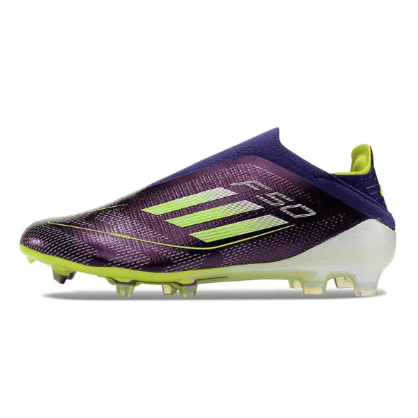 Adidas F50 Elite Laceless Gray and Black Firm Ground FG Kids Football Boot