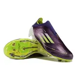 Adidas F50 Elite Laceless Gray and Black Firm Ground FG Kids Football Boot