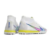 Nike Zoom Mercurial Superfly 9 Academy White and Multicolor Turf TF Football Boot