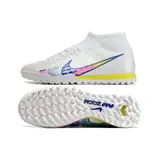 Nike Zoom Mercurial Superfly 9 Academy White and Multicolor Turf TF Football Boot