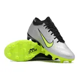 Nike Air Zoom Mercurial Vapor 15 Elite Kids Gray and Green Artificial Ground AG Football Boot