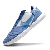 Nike Streetgato White and Blue Indoor IC Football Boot - Light Blue