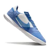 Nike Streetgato White and Blue Indoor IC Football Boot - Light Blue