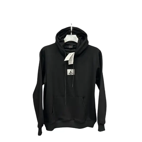 Jordan Black Hoodie - Chest Logo