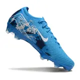 Nike Air Zoom Mercurial Vapor 16 Elite Blue and White Firm Ground FG Football Boot - Blue/Navy Print