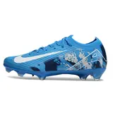 Nike Air Zoom Mercurial Vapor 16 Elite Blue and White Firm Ground FG Football Boot - Blue/Navy Print