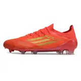 Adidas F50 Primeknit Elite Red and Yellow Firm Ground FG Football Boot