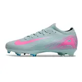 Nike Air Zoom Mercurial Vapor 16 Elite Light Blue and Pink Firm Ground FG Football Boot - Grey/Pink