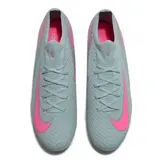 Nike Air Zoom Mercurial Vapor 16 Elite Light Blue and Pink Firm Ground FG Football Boot - Grey/Pink