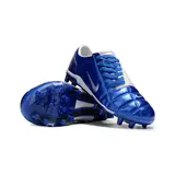 Nike Total 90 III Kids Blue and White Firm Ground FG Football Boot