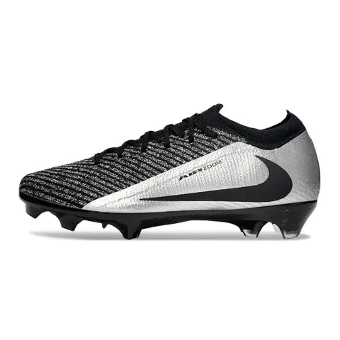 Nike Air Zoom Mercurial Vapor 16 Elite Travis Scott Black and Silver Firm Ground FG Football Boot