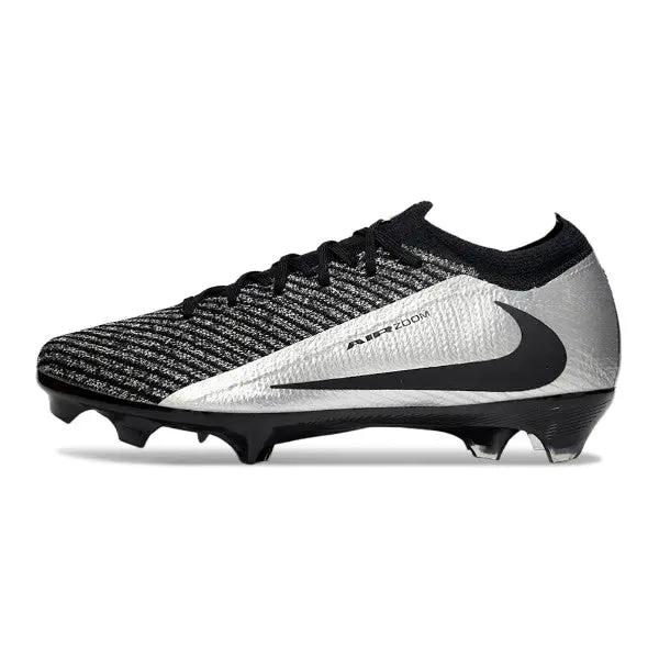 Nike Air Zoom Mercurial Vapor 16 Elite Travis Scott Black and Silver Firm Ground FG Football Boot