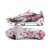 Puma Ultra 5 Carbon White and Pink Firm Ground FG Football Boot