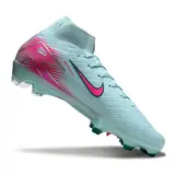 Nike Air Zoom Mercurial Superfly 10 Elite Light Blue and Pink Firm Ground FG Football Boot - Grey/Pink