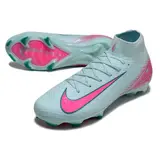 Nike Air Zoom Mercurial Superfly 10 Elite Light Blue and Pink Firm Ground FG Football Boot - Grey/Pink