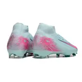 Nike Air Zoom Mercurial Superfly 10 Elite Light Blue and Pink Firm Ground FG Football Boot - Grey/Pink