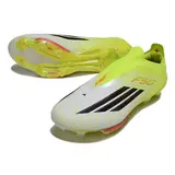Adidas F50+ Elite Laceless Black and Yellow Firm Ground FG Football Boot - Volt/White