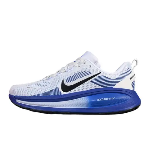 Nike Air Zoom Vomero 18 White and Blue Running Shoes - Navy/White
