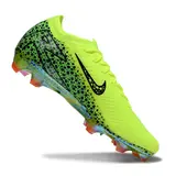 Nike Air Zoom Mercurial Vapor 16 Elite Light Green Firm Ground FG Football Boot - Leopard Print