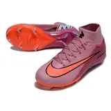 Nike Air Zoom Mercurial Superfly 10 Elite Pink Firm Ground FG Kids Football Boot - Maroon/Orange