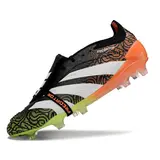 Adidas Predator 30 Elite Tongue Black Green and Orange Firm Ground FG Football Boot