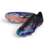 Adidas F50 Hyperfast Elite Black and Blue Firm Ground FG Football Boot