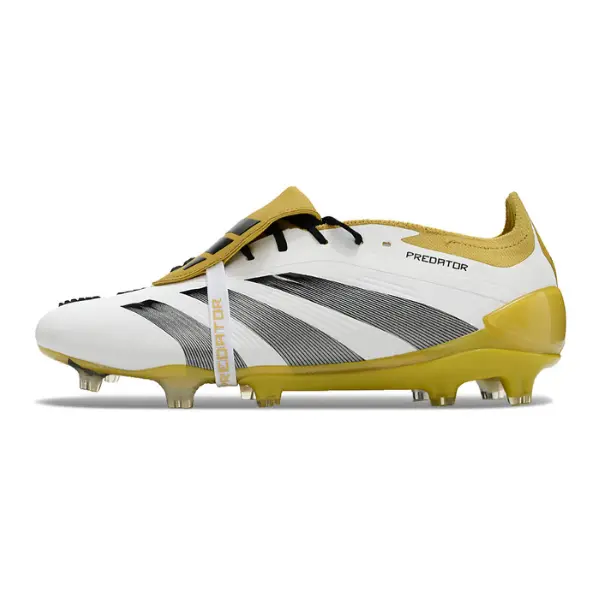 Adidas Predator 30 Elite Tongue White and Gold Firm Ground FG Football Boot