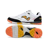 Joma Top Flex Turf TF White Black and Orange Football Boot