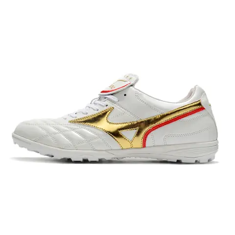 Mizuno Wave Cup White and Gold Turf TF Football Boot