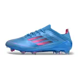 Adidas F50 Primeknit Elite Blue and Pink Firm Ground FG Kids Football Boot