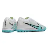 Nike Zoom Mercurial Vapor 15 Elite White and Light Blue Turf TF Football Boot