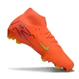 Nike Air Zoom Mercurial Superfly 10 Academy Orange and Yellow Firm Ground FG Football Boot