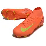Nike Air Zoom Mercurial Superfly 10 Academy Orange and Yellow Firm Ground FG Football Boot