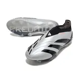 Adidas Predator 30 Elite Laceless Silver and Black Firm Ground FG Football Boot