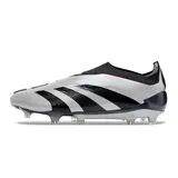 Adidas Predator 30 Elite Laceless Silver and Black Firm Ground FG Football Boot