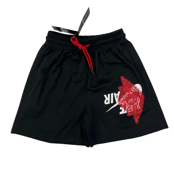 Nike Air Jordan Black White and Red Shorts
