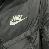 Nike Black Puffer Jacket - Black Hooded