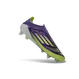 Adidas F50 Elite Laceless Purple and Green Mixed Studs SG Football Boot