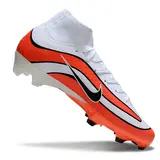 Nike Air Zoom Mercurial Superfly 10 Elite White and Red Firm Ground FG Football Boot