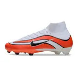 Nike Air Zoom Mercurial Superfly 10 Elite White and Red Firm Ground FG Football Boot