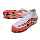 Nike Air Zoom Mercurial Superfly 10 Elite White and Red Firm Ground FG Football Boot