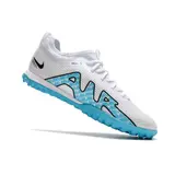 Nike Zoom Mercurial Vapor 15 Pro Zoom White and Blue Turf TF Football Boot